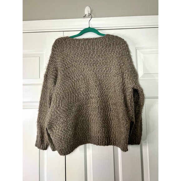 Altar'd State gray fuzzy sweater - Picture 2 of 4